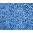 thumbnail image 4 of oneOone Polyester Lycra Medium Blue Fabric Batik Craft Projects Decor Fabric Printed By The Yard 56 Inch Wide, 4 of 4