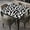 Cow -17, variant on White Black Buffalo Cow Sunflower Fitted Tablecloth Round with Elastic Edged, Tartan Checker Waterproof Wipe Clean Table Cover for Outdoor Indoor Patio Kitchen - Fits Tables 36" to 42" Diameter