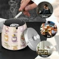 thumbnail image 4 of Yayeee Ashtray with Lid for Cigarette Smokeless Stainless Steel Home Ash Holder, Purple Jam Jars, 4 of 7