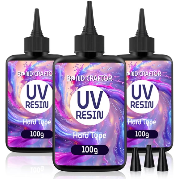 Resina UV Bond Craftor Craft para hacer joyas, 300 g, transparente