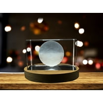 Uranus 3D Engraved Crystal Novelty Decor