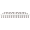 thumbnail image 6 of Awntech 16' x 10' Full Cassette Manual Patio Retractable Awning, Gray/White Stripe, 6 of 7