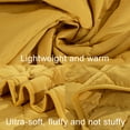 thumbnail image 4 of Ultra Soft Microfiber Down Alternative Toddler Comforter, Lightweight Machine Washable Crib Quilted Blanket, Yellow, 39" x 47", 4 of 5