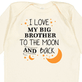 thumbnail image 4 of Inktastic I Love My Big Brother to the Moon and Back Boys or Girls Long Sleeve Baby Bodysuit, 4 of 5