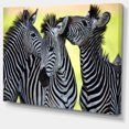 thumbnail image 2 of Zebras Socializing and Kissing - African Canvas Art Print, 2 of 3