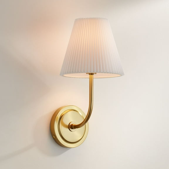 Possini Euro Design Possini Euro Nina 14" High Gold Plate Wall Sconce