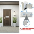 thumbnail image 3 of Through The Door Mail Drop Box - 1.5mm Steel Payment Dropbox - Door Mount Theft Proof Mailbox - Locking Deposit Drop Box for Night Key, Deposit, Cash, and Rent, Light Gray, 3 of 10
