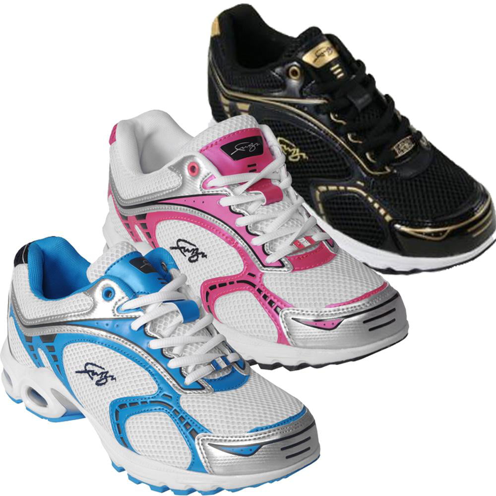Women's Fubu® Striker Four White/Pink Athletic Shoes Medium Width Size 