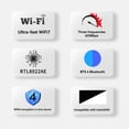 thumbnail image 4 of Tarjeta WiFi7 RTL8922AE 2.4G/5G/6G Tribanda 6338Mbps Adaptador Inalámbrico Bluetooth 5.4 para 10/11, 4 of 6
