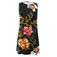 thumbnail image 4 of Dyegold Sundresses for Women Casual Summer - Beach Dresses for Women Casual Summer Sleeveless Sundress Knee Length Midi Dress Boho Floral Vacation Tank Dress, 4 of 5