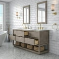 thumbnail image 4 of Water Creation Oakman 72" Double Sink Vanity w/ Gold Faucets & Mirrors in Oak, 4 of 7