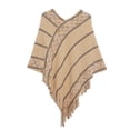 thumbnail image 2 of Wancir Shawl Wraps Gifts for Women,Warm Poncho Sweater,Tassels Open Front capes, Travel Christmas Gifts for Winter Fall, 2 of 3