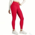 thumbnail image 5 of Workout Leggings Womens Yoga Tights 22''/23'' Compression Butt Lift 7/8 Gym Pants Hot Pink S, 5 of 6