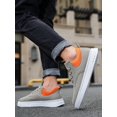 thumbnail image 4 of Men's New Trendy, Comfortable & Wear-Resistant Casual Sneakers, Outdoor, Multicolor, Round Toe, Low-Top, Lace-Up Sports Shoes Mens Streetwear, 4 of 4