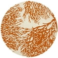 thumbnail image 2 of SAFAVIEH Bella Pascal Floral Coral Wool Area Rug, Beige/Terracotta, 7' x 7' Round, 2 of 8