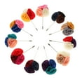 thumbnail image 2 of 11Pcs Rose Floral de hombre Broche de solapa Pin para boda Boutonniere Stick Fernando Rose Floral Brooch Pin, 2 of 8