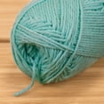 thumbnail image 3 of BambooMN Brand - Simply Soft Yarn 100g - 4 Skeins - 50% Cotton 50% Polyestser - Caribbean Green - Color 308, 3 of 6