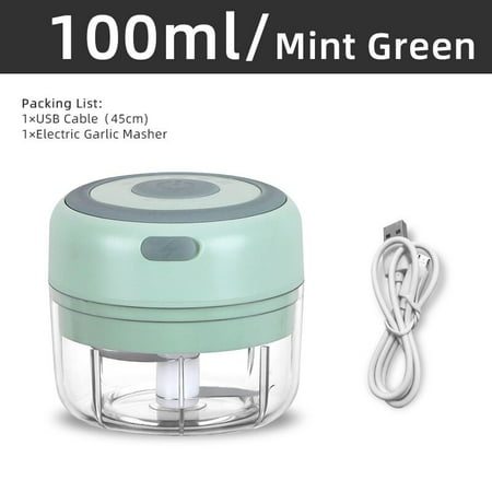

Electric Garlic Chopper 100/250ml Kitchen Mini Wireless Portable USB Shooter Meat Chopper Carrot Vegetable Salad Pepper Press