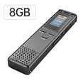 thumbnail image 1 of Graflsoa K66 Digital Voice Recorder with 8GB Built-in Card, 30-Hour Storage, 0.96" TFT Color Screen, 1536kbps Max Bitrate, Voice Control, Playback, and Rechargeable Battery, 1 of 6