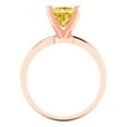 thumbnail image 4 of 1.5 ct Princess Cut Natural Citrine Solitaire Engagement Ring for Women in 18K Rose Gold, 4 of 5