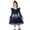 F95-Blue, variant on FYDUU Christmas Dresses for Girls Long Sleeve Party Dress Sequin Starry Princess Tulle Dress Formal Party Gown for Holiday Celebrations