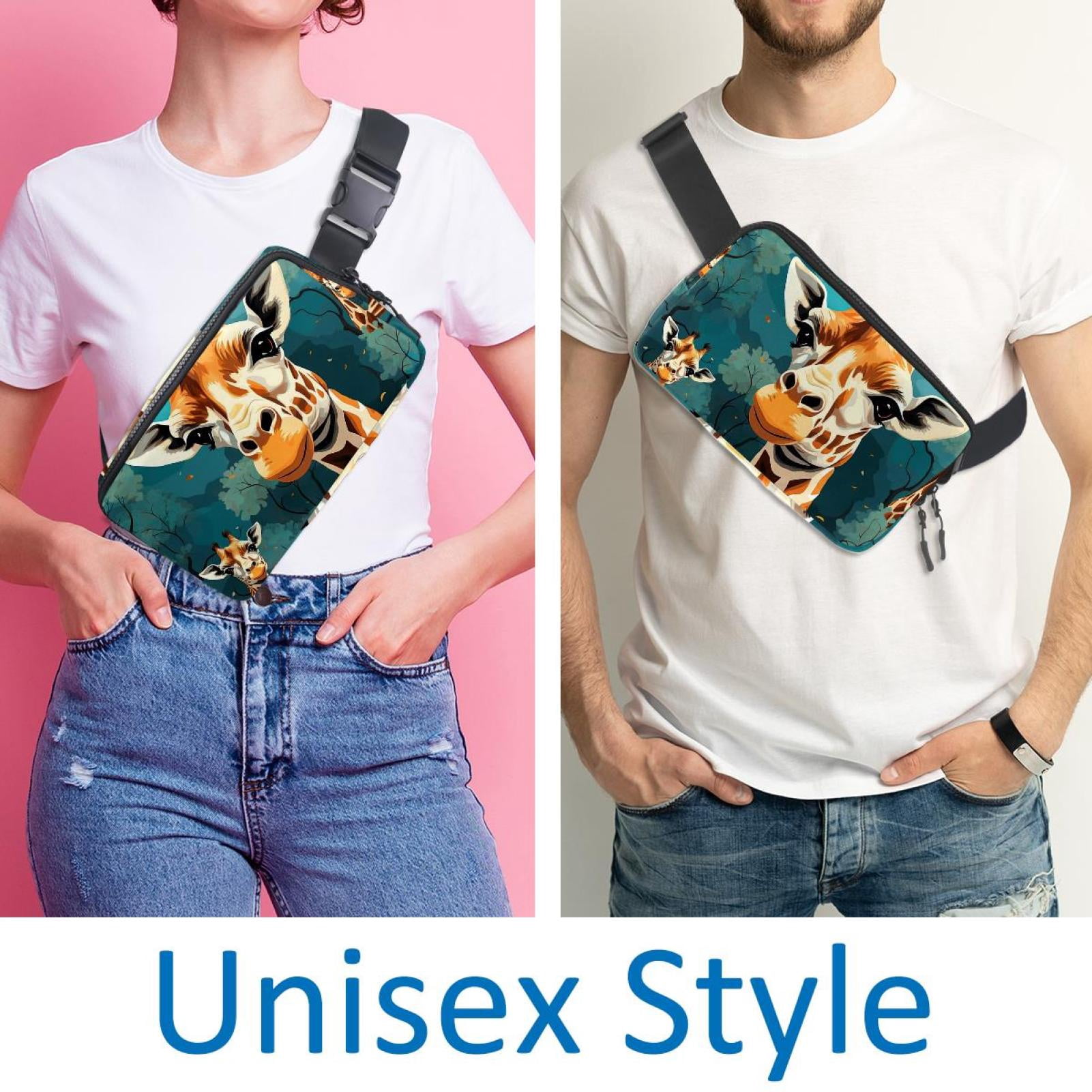 Giraffe Adjustable Lightweight Running Belt Waist Bag with Extension Strap for Unisex