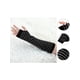 thumbnail image 2 of Guantes sin dedos de lana de invierno para mujer Inspire Chic, calentadores de brazos largos hasta el codo, disfraz, color negro, 2 of 6