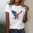 thumbnail image 2 of Independence Day Patriotic T-Shirts for Womens 4Th Of July Summer Tops American Flag Printed Tee Shirts Crew Neck Tees Short Sleeve Tops Lounge Breathable Tunic Blouses Going Out Clothes 2025, 2 of 5