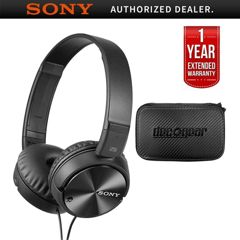 Sony Noise Cancelling Headphones, Deco Gear Hard Case & 1