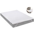 thumbnail image 2 of Waterproof Mattress Protector Double, Breathable Cooling Mattress Pad Full Size, Ultra Soft Bamboo Vinyl-Free Terry Cloth Mattress Topper,, 2 of 6