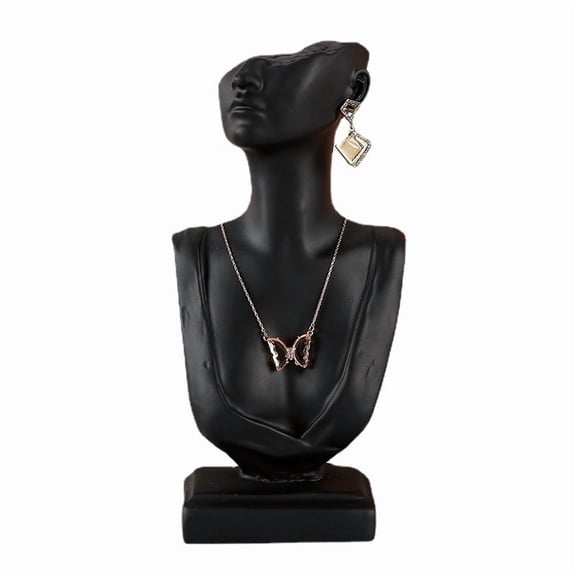 Bust Mannequin Necklace Display Organizer Model Jewelry Earring Display Stand Resin Jewelry Mannequin Necklace Display Holder