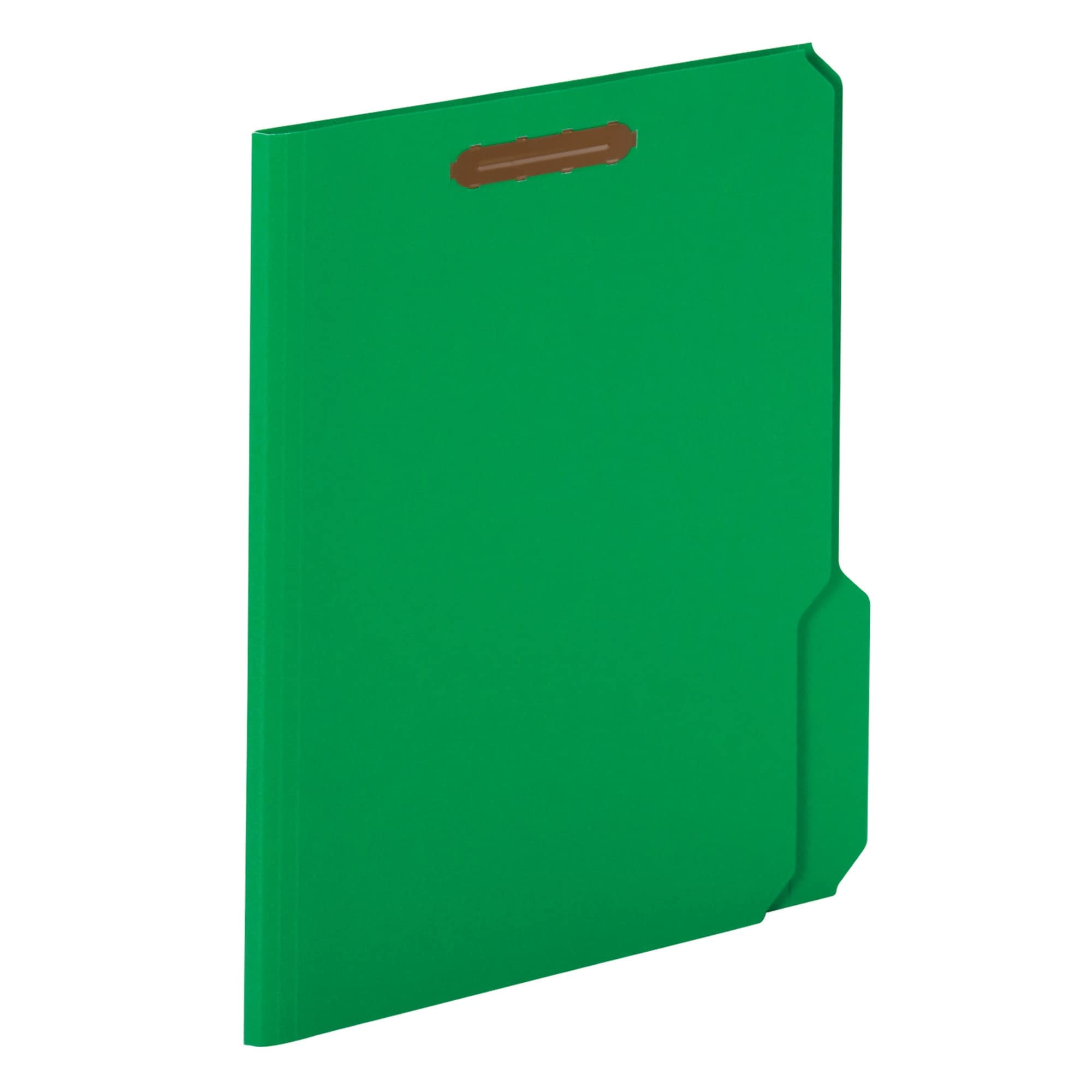 Office Depot Color Fastener File Folders, Letter Size, Green, Pack Of 50, OD22140GW