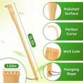 thumbnail image 2 of Back Scratcher Renook, madera de bambú, 42 cm de largo, mango, paquete de 12 unidades, 2 of 7