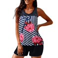 thumbnail image 3 of MesaSe KenklcieTankini Swimsuits For Women With Shorts Athletic Two Piece Bathing Suits Racerback Tank Tops Swimwear, 3 of 6