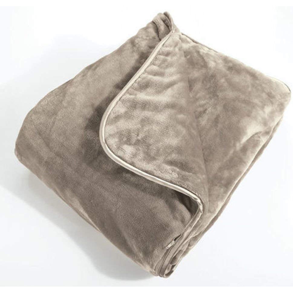 Brookstone Nap Weighted Blanket in Taupe - Walmart.com - Walmart.com