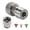 A, variant on Stainless Steel 1/4" Quick Connect Adapter with 3/4" Knurled Female Thread - Garden Hose Fitting for Pressure Washer Nozzles & Accessories