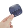 thumbnail image 5 of Unique Bargains 1 Pc Pill Case 4 Grid Portable Pill Box Blue, 5 of 6