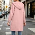 thumbnail image 5 of QQZ 2026 Fall Long Zip Up Hoodie Jacket Coat For Women, Oversized Full Zip Long Sweatshirt For Women, 5 of 9