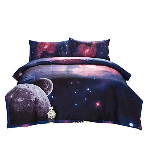 NTBED Galaxy Comforter Sets Full Outer Space Lightweight Microfiber