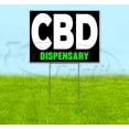 thumbnail image 1 of Cbd Dispensary (18" x 24") Yard Sign, Includes Metal Step Stake, 1 of 6