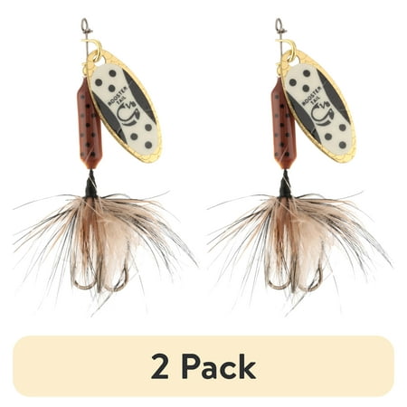 (2 pack) Worden s® Original Glow Tuxedo Blade 1/8 oz. Rooster Tail® Inline Spinnerbait Fishing Lure