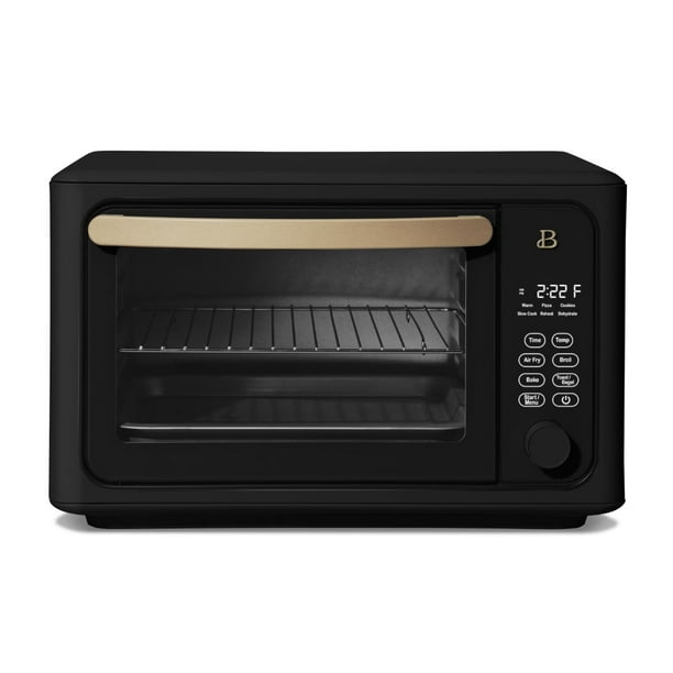 Steil Vrijstelling Politiek Beautiful 6 Slice Touchscreen Air Fryer Toaster Oven, Black Sesame by Drew  Barrymore - Walmart.com
