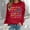 Red, variant on Women Oversize Sweatshirts Long Sleeve Crewneck Letter Printed Lightweight Loose Sweatshirts Blouse Top Hoodie Top Juniors Oversized Sweatshirts Cold Weather Hoodies Women Lined Hoodies for Women