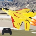 thumbnail image 4 of Avión teledirigido de 2,4 G con motor de alta velocidad de 2 canales para regalo de Navidad. Amarillo 2 Baterías, 4 of 9
