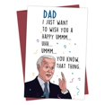 thumbnail image 1 of Cartoon Character Greeting Card With Envelope, Fun Birthday Greeting Card, Fun Text Card, Spoof Fun Gift, Gift For Family And Friends, 1 of 5