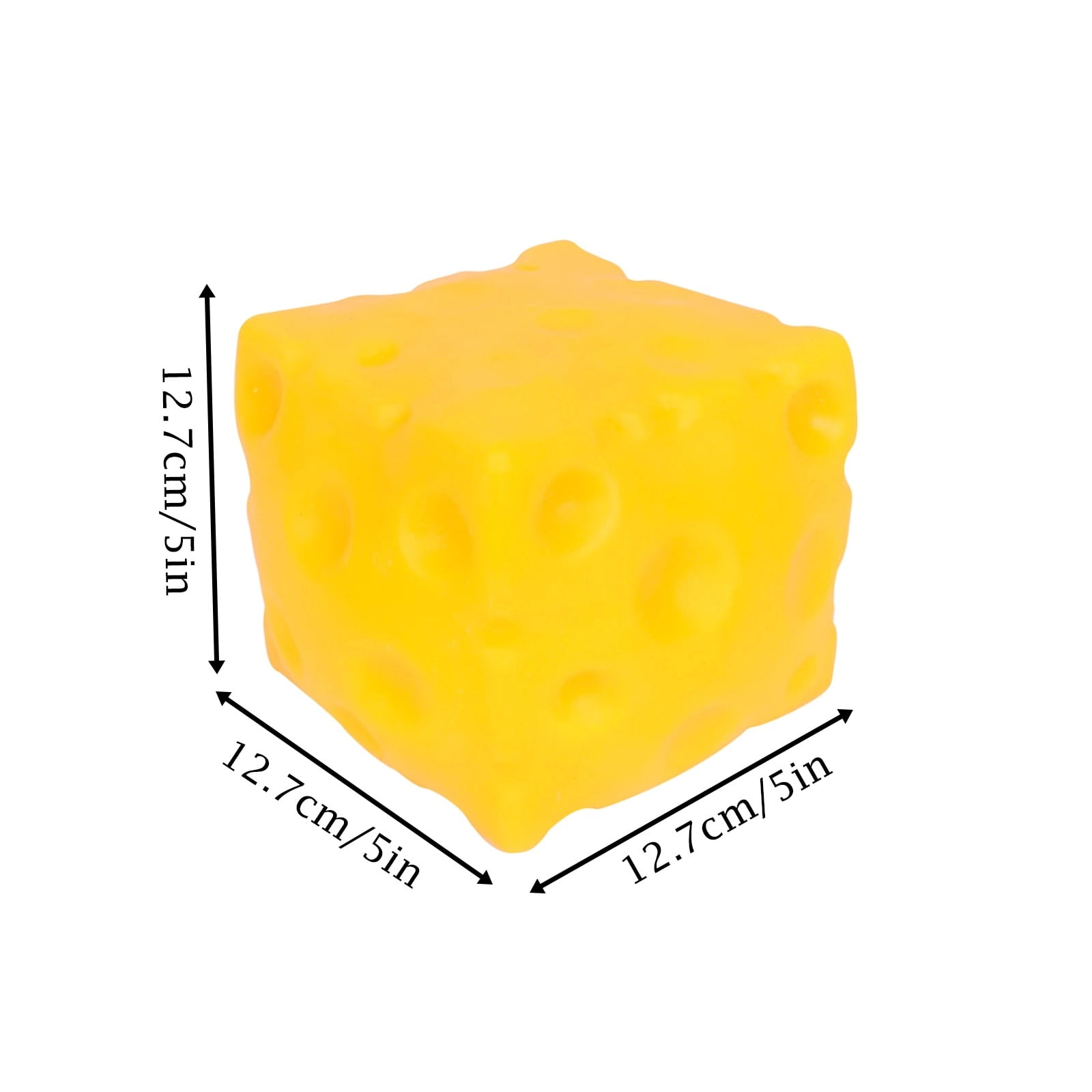 5” Jumbo Cheese Squishy, Viral Squishy Cheese, Soft Sensory Stress Relief Toys for Teens & Adults, Fun Novelty Gift for Holiday Festivals