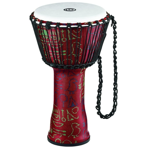 Meinl Percussion 10" Travel Series Roped-Tuned Djembe w/ Synthetic Head (Pharoah's Script Finish)
