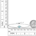 thumbnail image 4 of Gem Stone King 925 Sterling Silver Sky Blue Topaz Solitaire Bracelet for Women (1.10 Cttw, Cushion Checkerboard Cut 6MM), 4 of 5