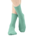 thumbnail image 6 of PureCasa Unisex Socks for Girs Boys 5-13 Years Solid Color Breathable Ribbed Knit Athletic Running Mid Calf Crew Socks, 6 of 6