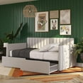 thumbnail image 2 of Novogratz Brittany Daybed with Storage Drawers, Twin Size, Gray Linen, 2 of 24